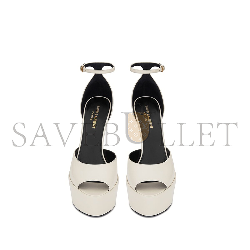 YSL JODIE PLATFORM SANDALS IN SMOOTH LEATHER 650258AAAOE1906